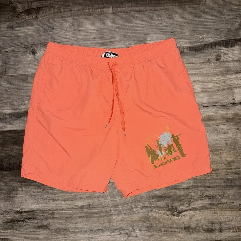 Playboy by Pacsun Swim Trunk‎ Short Orange Mens XL